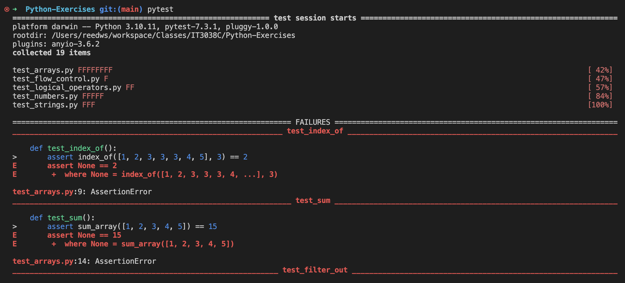 failing tests image